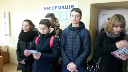Відкрити зображення до новини: Проведення профорієнтаційної роботи із школярами міста