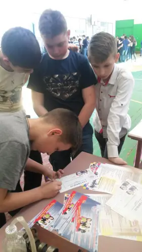 Участь в майстер-класі з профорієнтації зі школярами Софіївського району