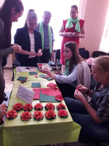 Участь в майстер-класі із школярами м.Підгородне