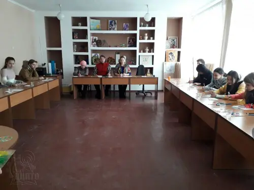 Відкритий урок з елементами петриківського розпису