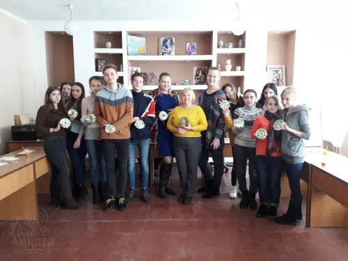 Відкритий урок з елементами петриківського розпису