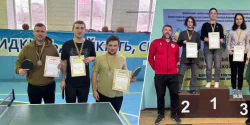 Відкрити зображення до новини: Змагання з настільного тенісу у ДЦПТО